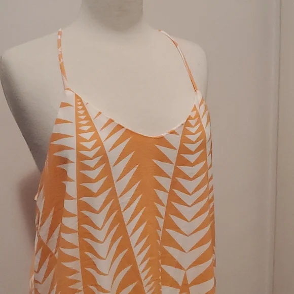 Spicy sugar size 14 peach and creme long line cami or mini dress. - Picture 3 of 5